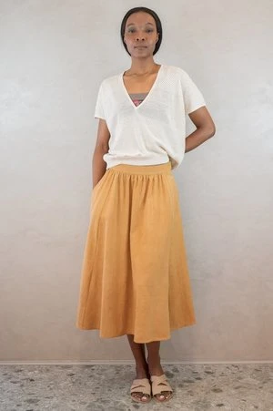 11.11 ELEVEN ELEVENLingua Skirt - Mustard 5 11.11 ELEVEN ELEVENLingua Skirt - Mustard - Image 3