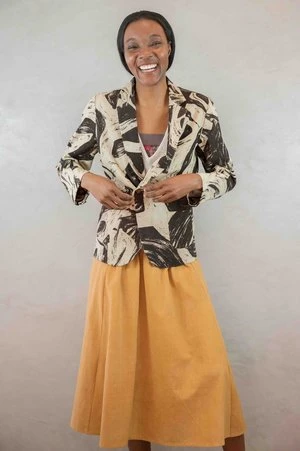 11.11 ELEVEN ELEVENLingua Skirt - Mustard 6 11.11 ELEVEN ELEVENLingua Skirt - Mustard - Image 4