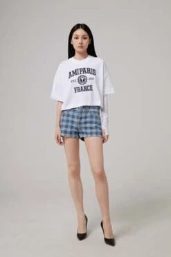 AMIAmi 5 Pockets Mini Shorts - Bleu Javel -CYNTHIA Clothing Shop 5 POCKETS MINI SHORTS 20230626055511 2