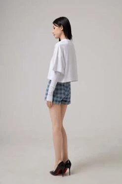 AMIAmi 5 Pockets Mini Shorts - Bleu Javel -CYNTHIA Clothing Shop 5 POCKETS MINI SHORTS 20230626055511 3