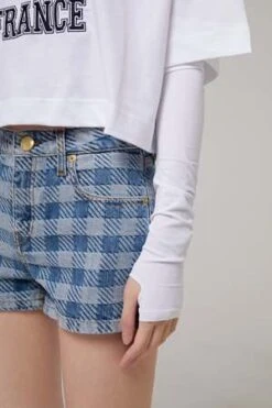 AMIAmi 5 Pockets Mini Shorts - Bleu Javel -CYNTHIA Clothing Shop 5 POCKETS MINI SHORTS 20230626055512