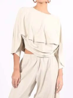 Issey MiyakeA-POC Roar Top - Greige