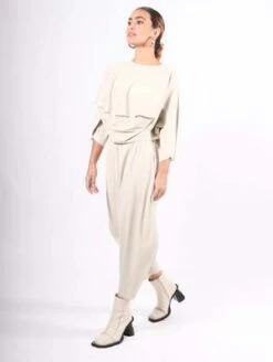 Issey MiyakeA-POC Roar Top - Greige -CYNTHIA Clothing Shop A POC Roar Top in Greige by Pleats Please Issey Miyake 20231101214006 1