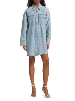 AGOLDEAGolde Jessa Shirt Dress - Flush -CYNTHIA Clothing Shop AGolde Jessa Shirt Dress A7523 3018 20230826042806 2