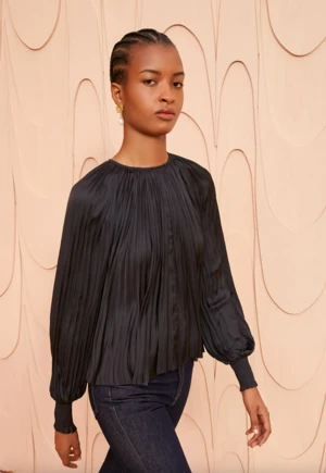 Ulla JohnsonAidy Blouse - Noir 6 Ulla JohnsonAidy Blouse - Noir - Image 4