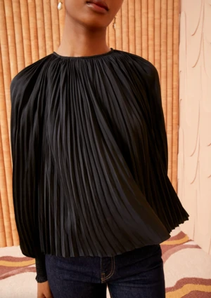 Ulla JohnsonAidy Blouse - Noir 4 Ulla JohnsonAidy Blouse - Noir - Image 2