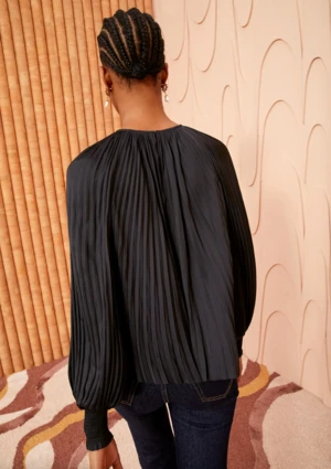 Ulla JohnsonAidy Blouse - Noir 7 Ulla JohnsonAidy Blouse - Noir - Image 5