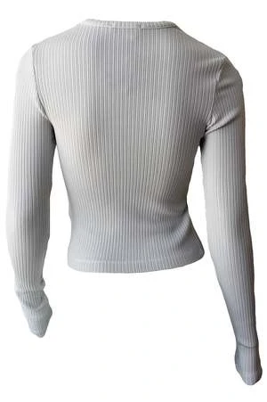 AGOLDEAlma Shrunken Crew Neck Top - Powder 5 AGOLDEAlma Shrunken Crew Neck Top - Powder - Image 3