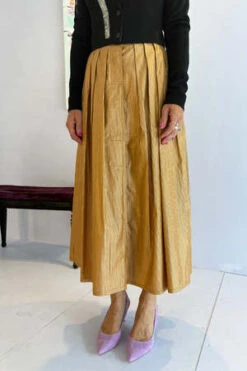 AlysiMetal Striped Skirt