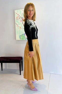 AlysiMetal Striped Skirt 13 AlysiMetal Striped Skirt -CYNTHIA Clothing Shop Alysi Metal Striped Skirt 20220818181618 2