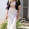 Angie BauerJen Skirt - Alabaster