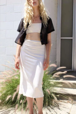 Angie BauerJen Skirt - Alabaster