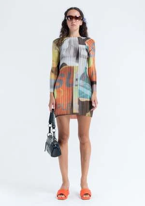 ArthurApparel Long Sleeve Box Pleat Mini Dress - Pleasure 3 ArthurApparel Long Sleeve Box Pleat Mini Dress - Pleasure