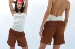 Emily Dawn LongRuffle Basketball Short - Ash