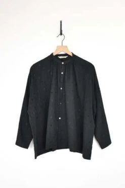 ICHI ANTIQUITESAzumadaki Ramie Flocky Dot Shirt
