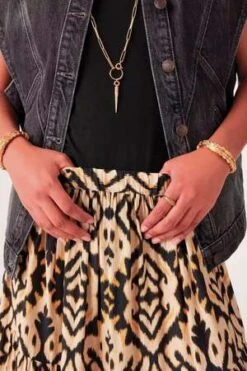 Ba&shLicoli Bohemian Style Skirt - Yellow -CYNTHIA Clothing Shop BA SH Licoli Bohemian Style Skirt in Yellow 20231011233739 1