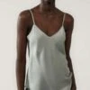 Silk LaundryBias Cut Cami - Moon