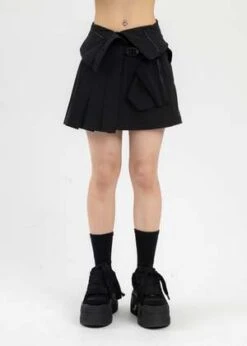 Hyein SeoPLEATED MINI SKIRT - BLACK