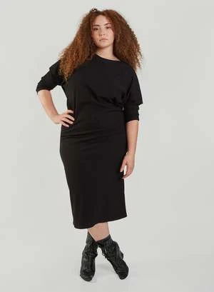 MegBatwing Skinny Dress - Black 5 MegBatwing Skinny Dress - Black - Image 3
