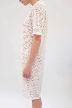 BeklinaLace T Shirt Dress - Ivory -CYNTHIA Clothing Shop Beklina Lace T Shirt Dress Ivory 20230904041615 1
