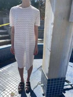 BeklinaLace T Shirt Dress - Ivory -CYNTHIA Clothing Shop Beklina Lace T Shirt Dress Ivory 20230904041619