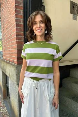 BelleroseVogue T-Shirt - Stripe B 4 BelleroseVogue T-Shirt - Stripe B - Image 2