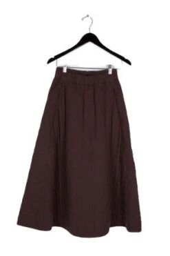 Black CraneQuilted Skirt - Plum