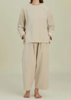 Black CraneWide Pants - Ivory 8 Black CraneWide Pants - Ivory -CYNTHIA Clothing Shop Black Crane Wide Pants in Ivory 20231007030005 2