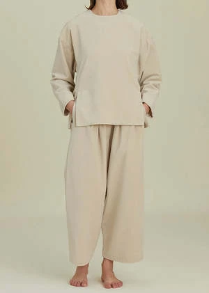 Black CraneWide Pants - Ivory 5 Black CraneWide Pants - Ivory - Image 3