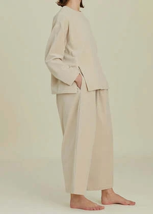 Black CraneWide Pants - Ivory 3 Black CraneWide Pants - Ivory