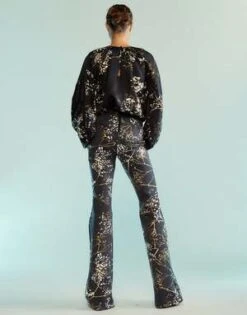 CYNTHIA ROWLEYBonded Fit And Flare Pants - Black/Gold 10 CYNTHIA ROWLEYBonded Fit And Flare Pants - Black/Gold -CYNTHIA Clothing Shop Bonded Fit and Flare Pants 20230925224008 1