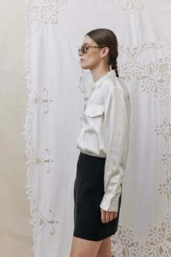 Silk LaundryBoyfriend Shirt -CYNTHIA Clothing Shop Boyfriend shirt 20231014020419 2