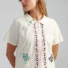 Caron CallahanJohanson Shirt - Storybook Egret Poplin 2 Caron CallahanJohanson Shirt - Storybook Egret Poplin -CYNTHIA Clothing Shop Caron Callahan Johanson Shirt Storybook Egret Poplin 20230821213803