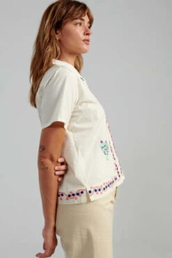 Caron CallahanJohanson Shirt - Storybook Egret Poplin 10 Caron CallahanJohanson Shirt - Storybook Egret Poplin -CYNTHIA Clothing Shop Caron Callahan Johanson Shirt Storybook Egret Poplin 20230821213805