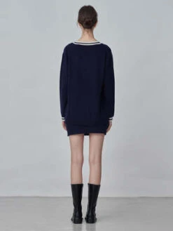 PureCashmere NYCCashmere Mini Skirt - Navy 12 PureCashmere NYCCashmere Mini Skirt - Navy -CYNTHIA Clothing Shop Cashmere Mini Skirt Navy 20230925213021 2