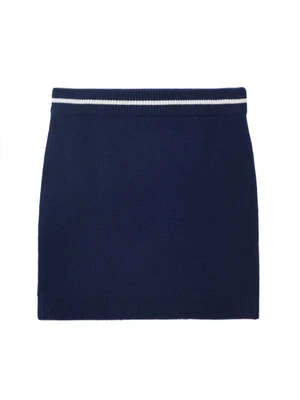 PureCashmere NYCCashmere Mini Skirt - Navy 9 PureCashmere NYCCashmere Mini Skirt - Navy - Image 7