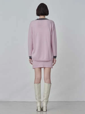 PureCashmere NYCCashmere Mini Skirt - Pink 5 PureCashmere NYCCashmere Mini Skirt - Pink - Image 3