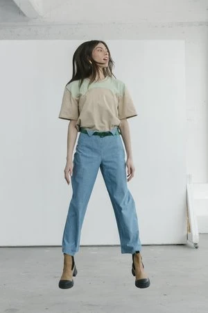 CarleenTriangle Loop Pant - Chambray 4 CarleenTriangle Loop Pant - Chambray - Image 2