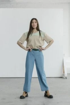 CarleenTriangle Loop Pant - Chambray