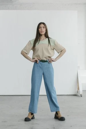 CarleenTriangle Loop Pant - Chambray 3 CarleenTriangle Loop Pant - Chambray