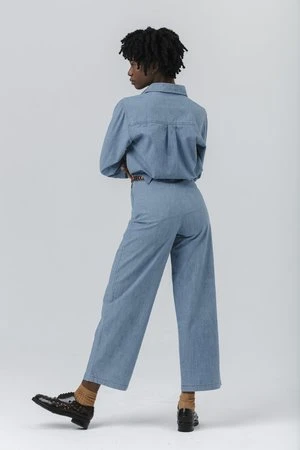 CarleenTriangle Loop Pant - Chambray 7 CarleenTriangle Loop Pant - Chambray - Image 5