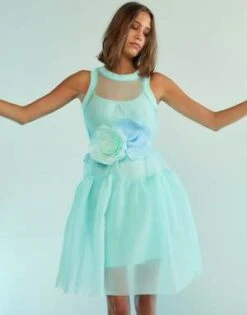 CYNTHIA ROWLEYChloe Organza Dress - Mint 20 CYNTHIA ROWLEYChloe Organza Dress - Mint -CYNTHIA Clothing Shop Chloe Organza Dress 20230810184918 3