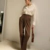 Sophie RueLeith Trouser - Cocoa Brown 1 Sophie RueLeith Trouser - Cocoa Brown -CYNTHIA Clothing Shop Cocoa Brown Leith Trouser 20231011015427