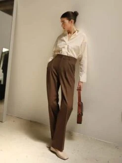 Sophie RueLeith Trouser - Cocoa Brown