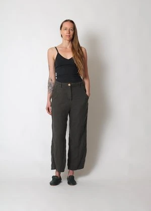 ConiferWashed Linen Pant - Bark 4 ConiferWashed Linen Pant - Bark - Image 2