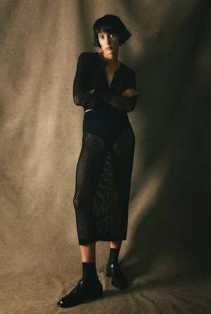 Silk LaundryCrochet Straight Skirt 3 Silk LaundryCrochet Straight Skirt