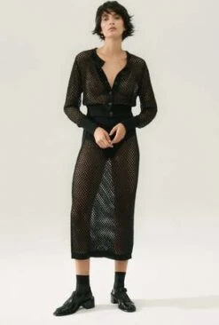 Silk LaundryCrochet Straight Skirt 11 Silk LaundryCrochet Straight Skirt -CYNTHIA Clothing Shop Crochet straight skirt 20230524091622 3