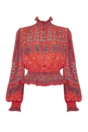 Hunter BellCrockett Top - Essex Block Border Red 6 Hunter BellCrockett Top - Essex Block Border Red - Image 4