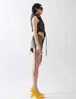 OttolingerDeconstructed Mini Skirt - Scuba Olive 6 OttolingerDeconstructed Mini Skirt - Scuba Olive -CYNTHIA Clothing Shop DECONSTRUCTED MINI SKIRT SCUBA OLIVE 20230602194050 1