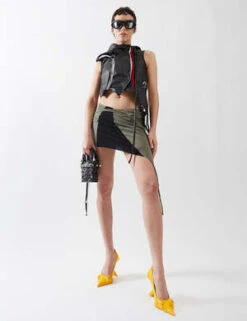 OttolingerDeconstructed Mini Skirt - Scuba Olive 7 OttolingerDeconstructed Mini Skirt - Scuba Olive -CYNTHIA Clothing Shop DECONSTRUCTED MINI SKIRT SCUBA OLIVE 20230602194051